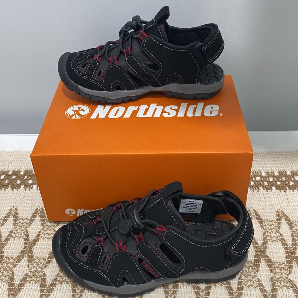 Northside Unisex-Child Burke Sport Sandals Waterproof Black Size Toddler 8 - Picture 6 of 8